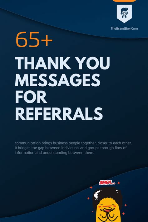 41 Best Thank You Messages For Referrals Best Thank You Message Thank You Email Thank You
