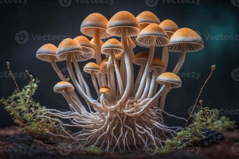 Psilocybe Cubensis Magic Psilocybin Mushrooms Generative Ai 22081568
