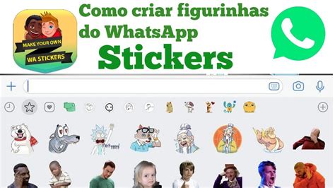 Como Criar Figurinhas Stickers Do WhatsApp YouTube