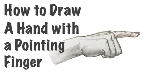 How To Draw A Hand With A Pointing Finger Youtube