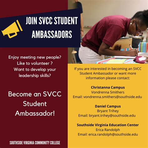 Student Ambassador Applications Now Available Southside Virginia