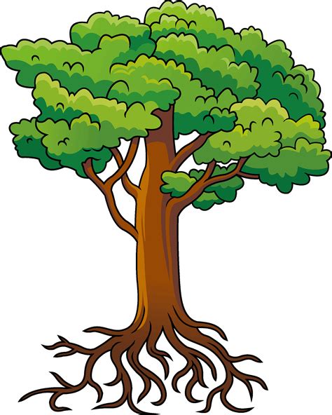 Tree With Roots Clip Art Free