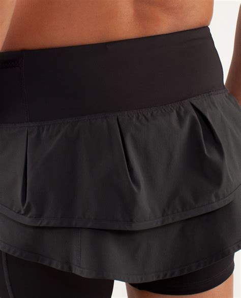 Lululemon Run Speed Squad Skirt Black Lulu Fanatics