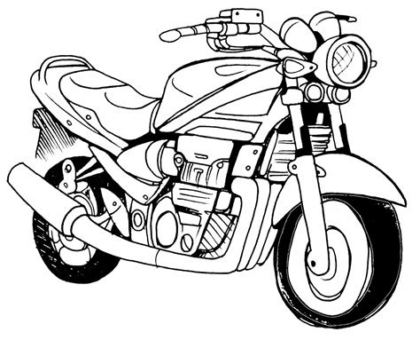 Desenhos de motos para colorir vários modelos
