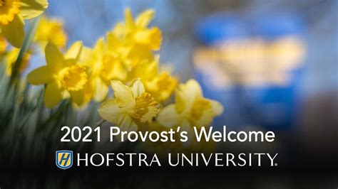 2021 Provosts Welcome Hofstra University Youtube