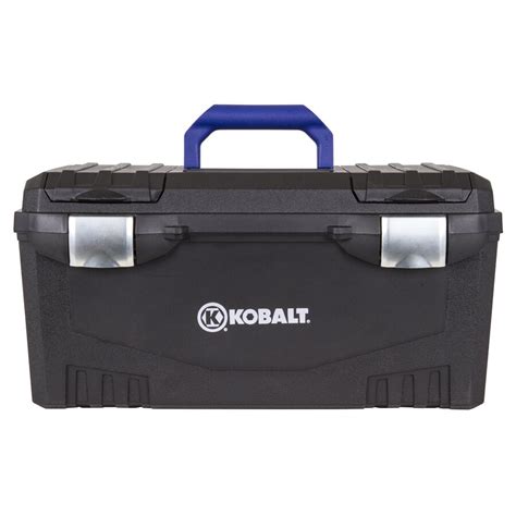Kobalt 20 In Black Plastic Lockable Tool Box At