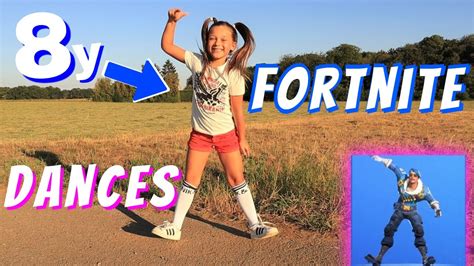 Fortnite Dances In Real Life By 8 Year Old Dancer Youtube