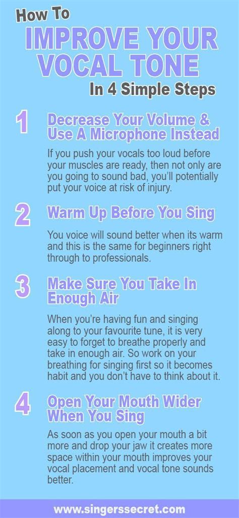 Improve Your Vocal Tone In 4 Simple Steps Vocal Lessons Singing