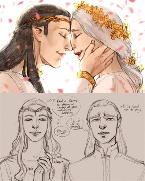 The Wedding Of Elrond And Celebrian By Thyinum Rlotr