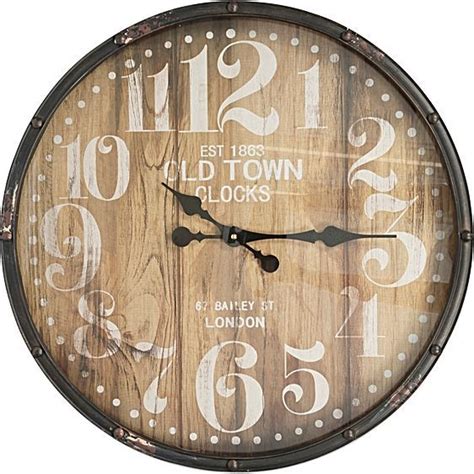Old Town Wall Clock 61cm By Maison Avant Zanui Wall Clock Clock