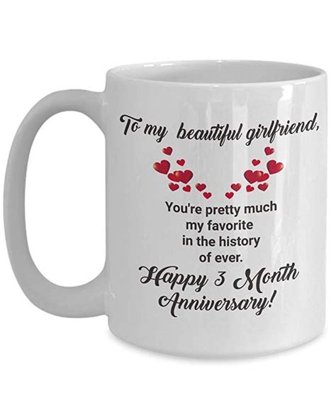 Maybe you would like to learn more about one of these? 3 Month Anniversary Gifts for Girlfriend Dating Coffee Mug ...