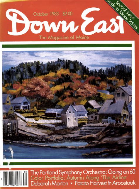 Our October 1983 Cover — Carvers Harbor Vinalhaven By Connee