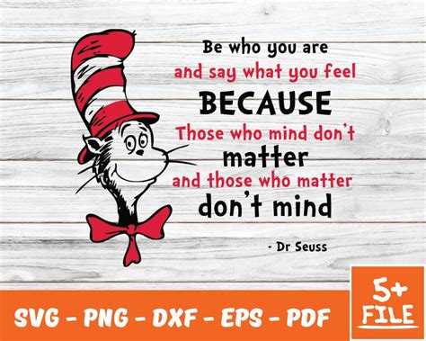 Be Who You Are Svg Dr Seuss Svgdr Seuss Quotes The Cat In Etsy