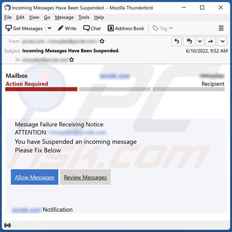 Message Failure Receiving Notice Email Scam Removal And Recovery Steps