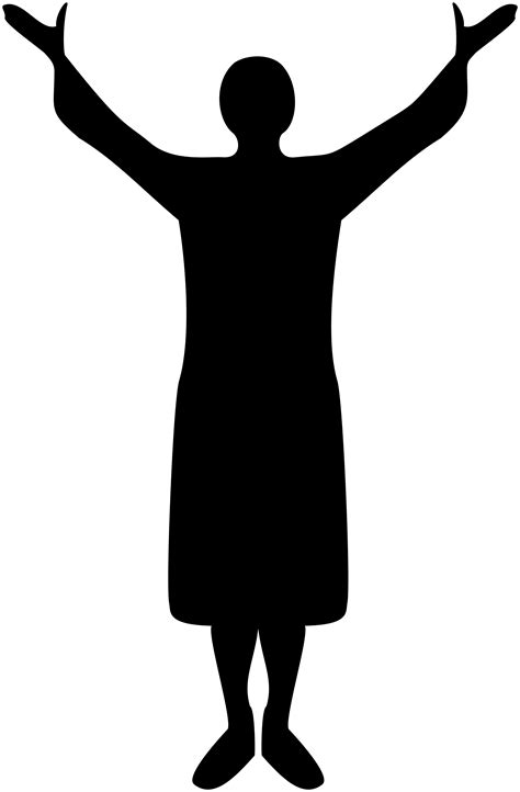Free Woman Praising Silhouette Download Free Woman Praising Silhouette