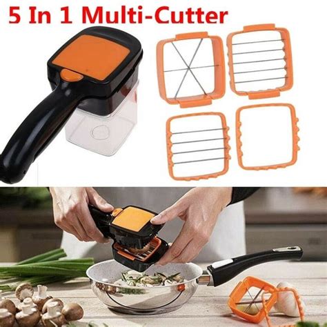5 In 1 Multifunction Vegetable Cutter Manual Vegetable Quick Dicer