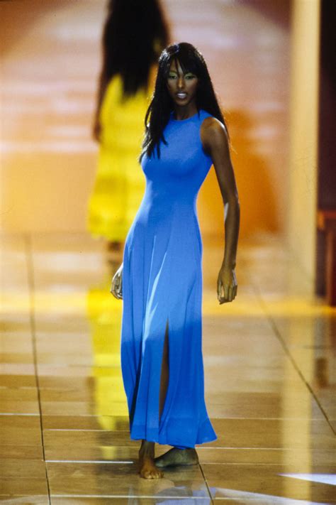 Versace Spring Ready To Wear Fashion Show Collection Versace Blue