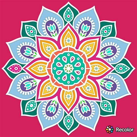 Pin De Eman En Art For Happiness Mandalas Design Mandalas De Colores