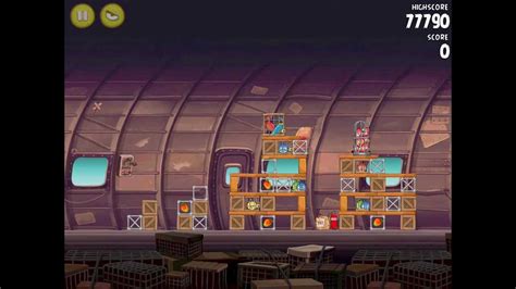 Battle for freedom between birds and monkeys. Angry Birds Rio Smugglers Plane Level 27 (12-12) Mighty ...