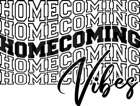 Homecoming Vibes Svg • Hoco T Shirt Wavy Design Svg Png Cut Files