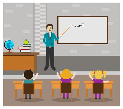 A Teacher Is Teaching Class Download Free Vectors Clipart Graphics