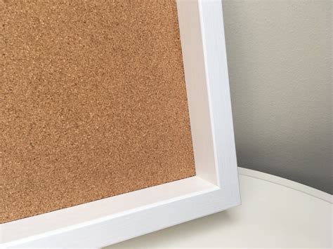 White Giant Cork Pin Board With Box Frame Framed Notice Board Company