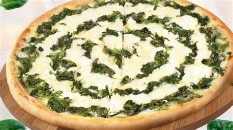 Sbarro New York Style Spinach And White Pizza