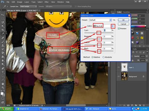 Membuat Baju Pada Foto Menjadi Tembus Pandang Transparan Dengan Adobe