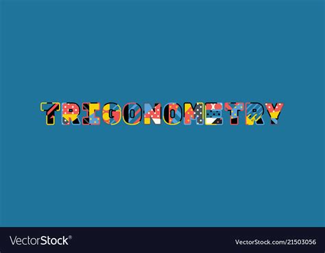 Trigonometry Concept Word Art Royalty Free Vector Image
