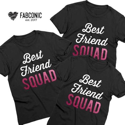 Best Friend Squad Shirts Bff Shirts Matching Best Friend Etsy In 2020