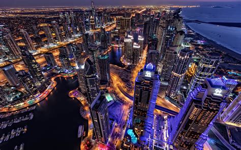 Dubai Wallpaper 4k Cityscape Skyline Aerial View Skyscrapers World