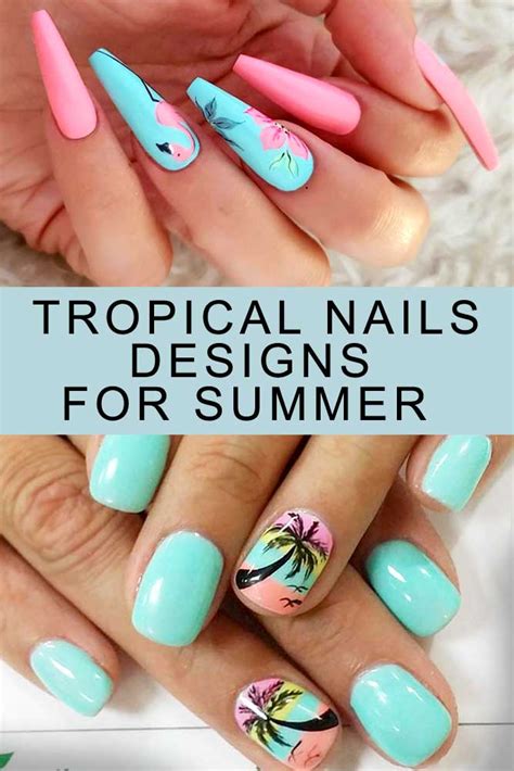 Fresh Tropical Nails Come Out To Play