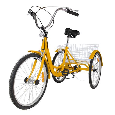 7 Speed 24 3 Wheel Adult Tricycle Bicycle Trike Cruise Bike W Large Basket Ebay
