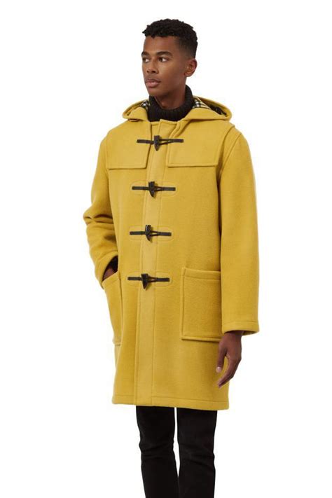 men s classic fit duffle coat mustard duffle coats uk