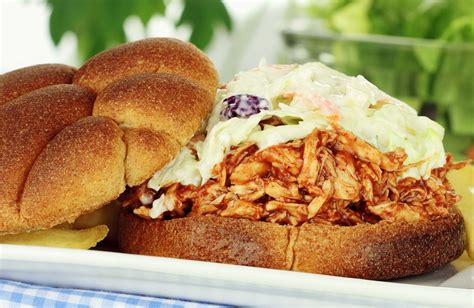 You know those days where you don't. Pulled Chicken BBQ Sandwich Recipe | SparkRecipes