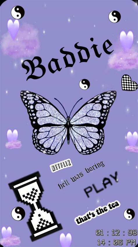 Download Iphone Baddie Purple Screen Wallpaper