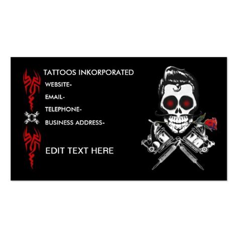 Tattoo Design Pack Of Standard Business Cards Zazzle