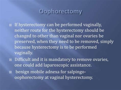 Vaginal Hysterectomy