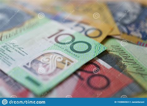 Australian Money Currency Or Cash Stock Image Image Of Paper Dollar 193886563