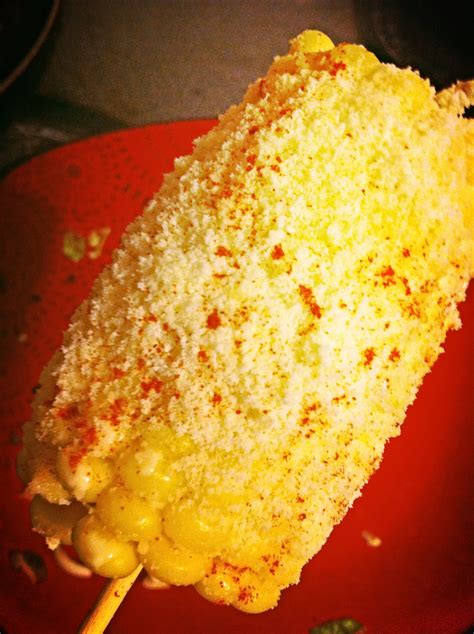Mexican Corn On The Cobb Love This Mayo Butter Parmesan Cheese Red