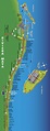 Mapa principales hoteles Riviera Maya ~ Living to travel