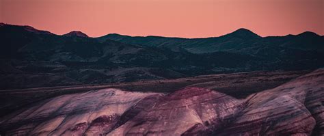 2560x1080 Moon Rising Over The Painted Hills 4k 2560x1080 Resolution Hd