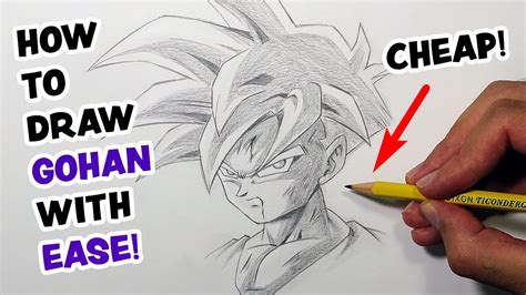 How To Draw Gohan For Beginners Step By Step Tutorial Youtube