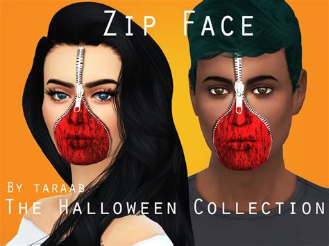 Taraabs The Halloween Collection Zip Face