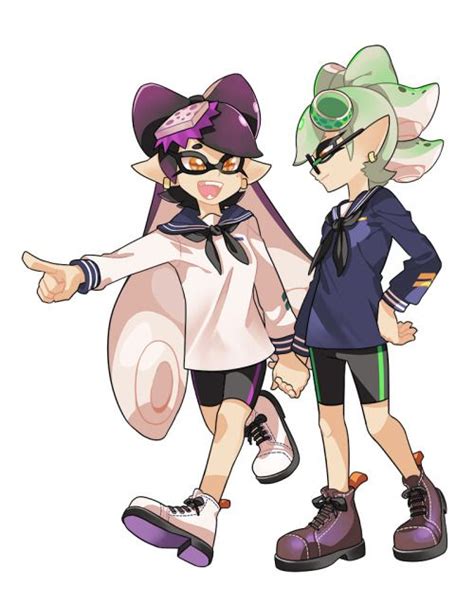 Splatoon squid sisters coloring pages. Squid Sisters' day off. Just wanna draw them in matching ...
