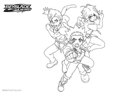 Beyblade Burst Turbo Coloring Sheets Coloring Pages