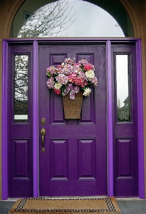 Would You Do A Bold Purple Door For The Front Of Your House