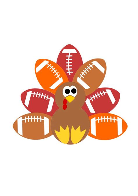 football turkey svg thanksgiving svg football svg etsy