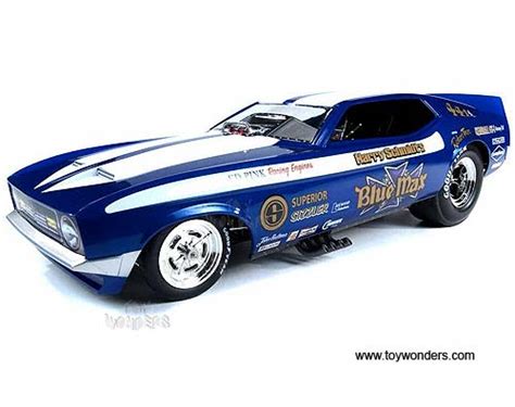 1971 Blue Max Ford Mustang Nhra Funny Car Aw1104 118 Scale Auto World