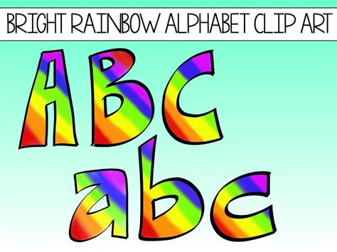 Free Printable Rainbow Letters Free Printable